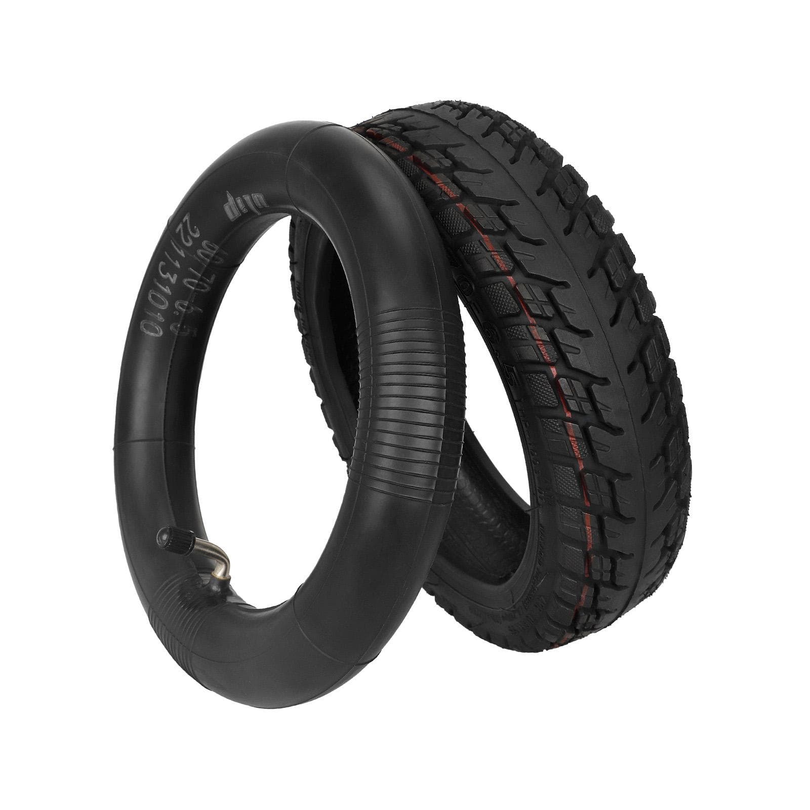 60/70-6.5 Tubeless Tire with Rubber Inner Tube Compatible for Ninebot Max G30 Electric Kick Scooter 90 Degree Bent Valve