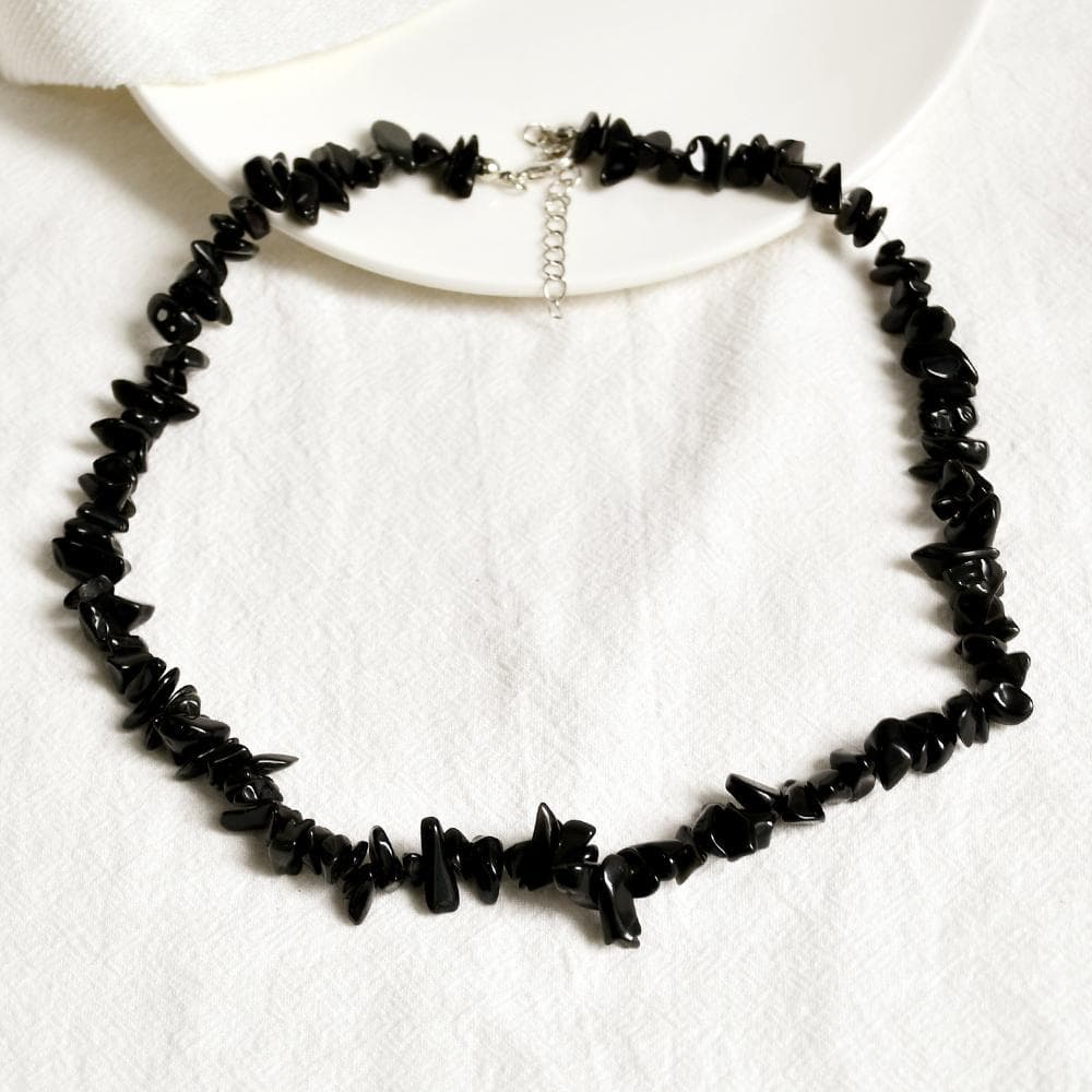 New Fashion Boho Gravel Choker Coral Aventurine Lapis Lazuli Amethyst Quartz Irregular Natural Stone Chips Women Necklaces