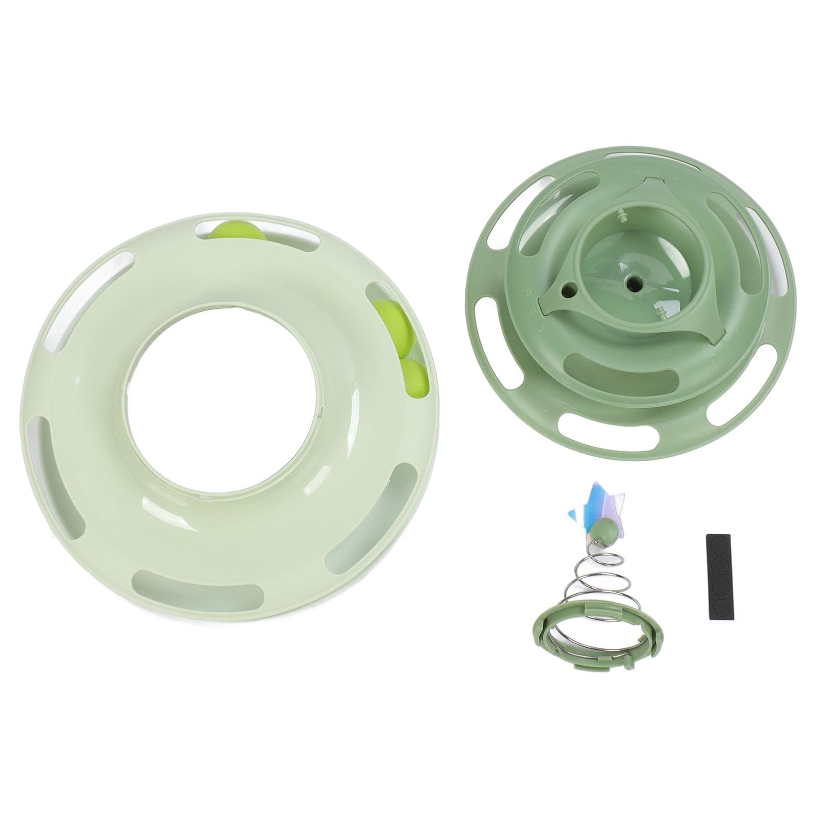 Cat Toy Interactive Turntable Cat Tower Toy Self Play Cat Circle Track Toy Kitten Roller Toy for