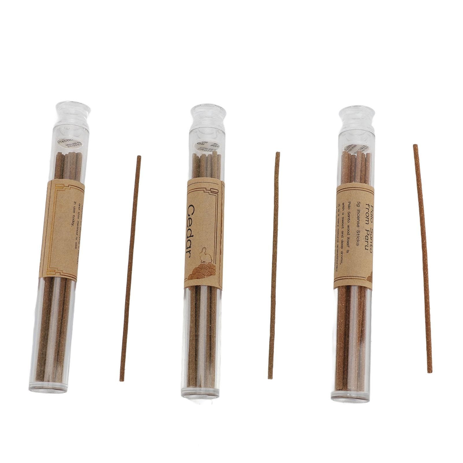 60 Pcs Incense Stick White Sage Palo Santo Cedar Assorted Incense Sticks for Yoga Meditation