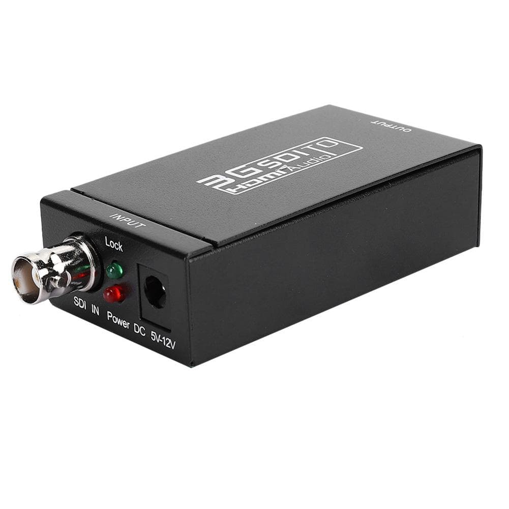 SDI to HDMI Converter Camera to TV High Definition Switch Box Black 3G SDI Interface Support UK Plug black