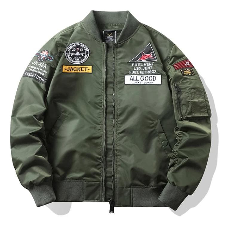 Men 'S Jacket Autumn Air Force Bomber Jacket Men 'S Embroidery Baseball Uniform Casual Jacket XXXXL