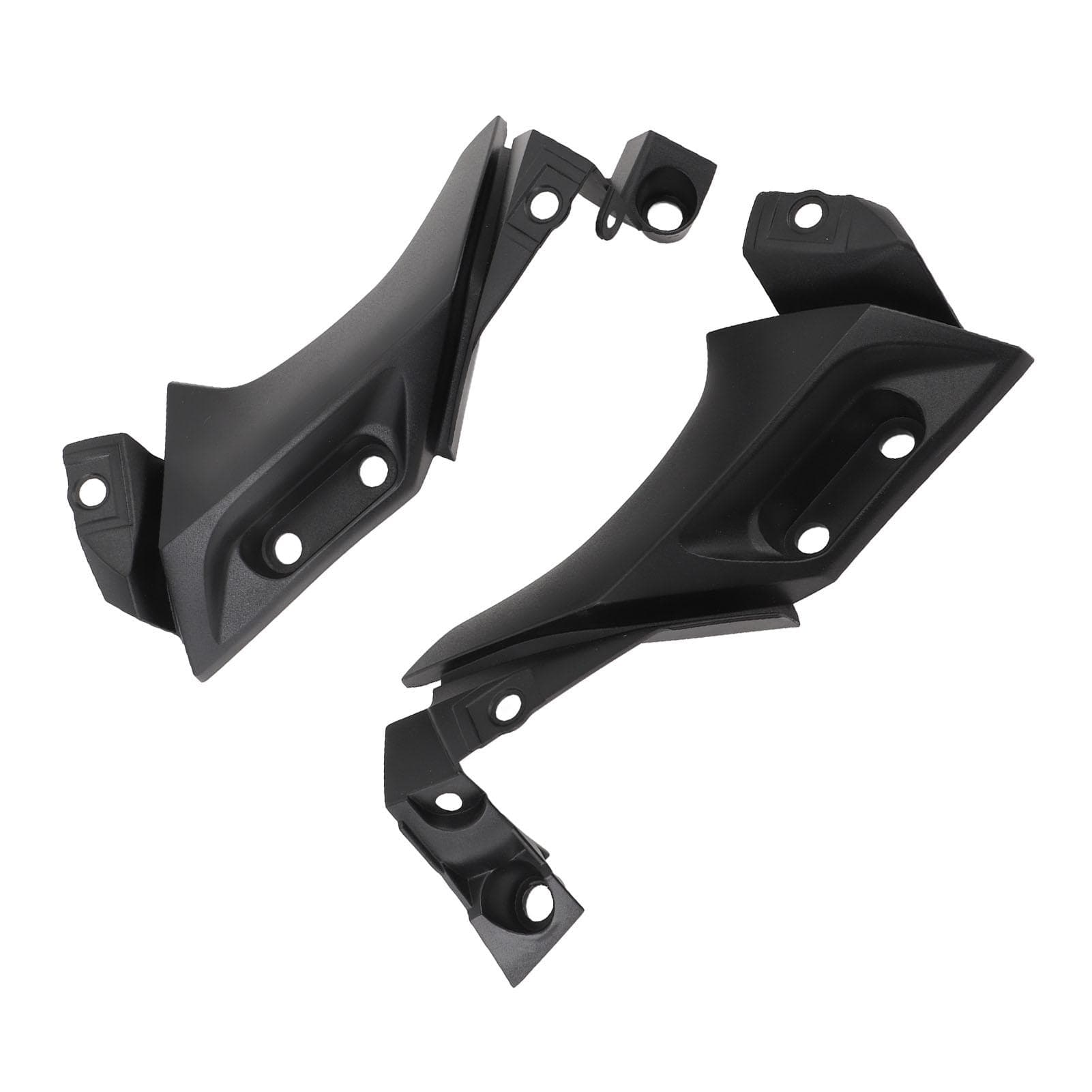 2PCS Motorcycle Side Frame Mid Cover Rugged Construction Accurate Fit Black ABS for YZF?R1 2004 to