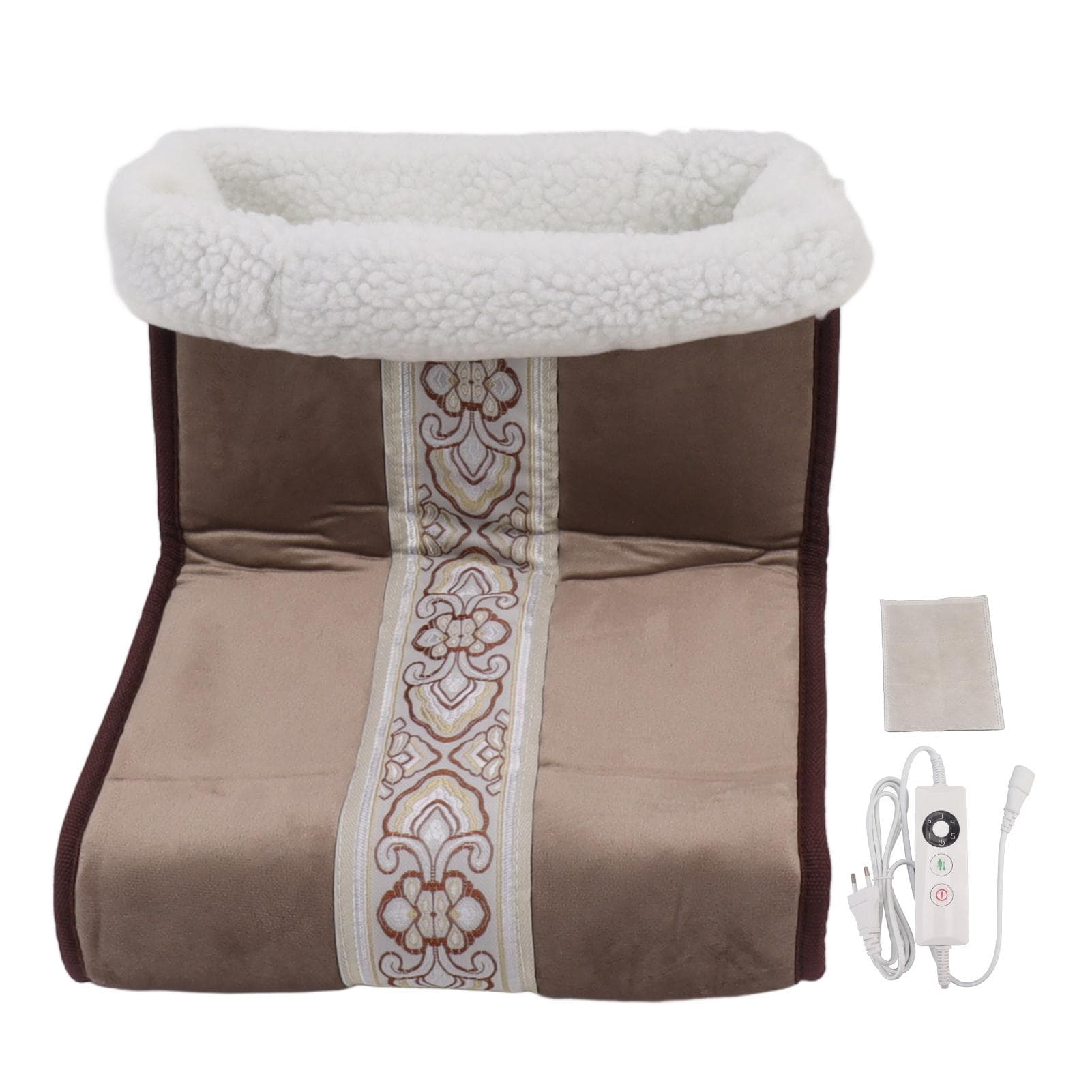 Electric Heated Foot Warmer 5 Gear Heated Foot Warmer Pad Boots with Removable Washable Liner