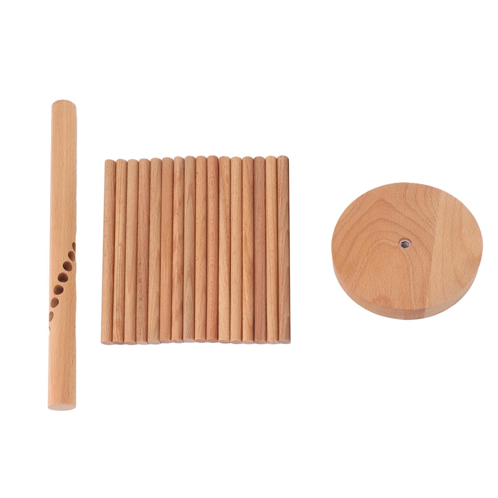 Collapsible Pasta Drying Rack 18 Bars Wooden Spaghetti Stand Dryer Pasta Noodle Making Rack for
