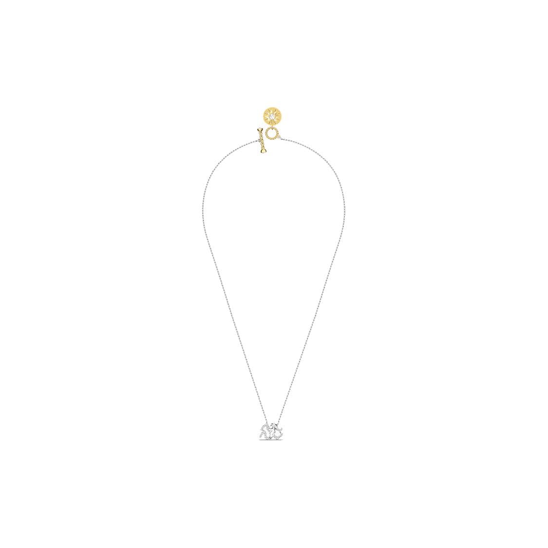 Swarovski Zodiac Aquarius Necklace Women necklace Silver 5561421 Box (Random Color)