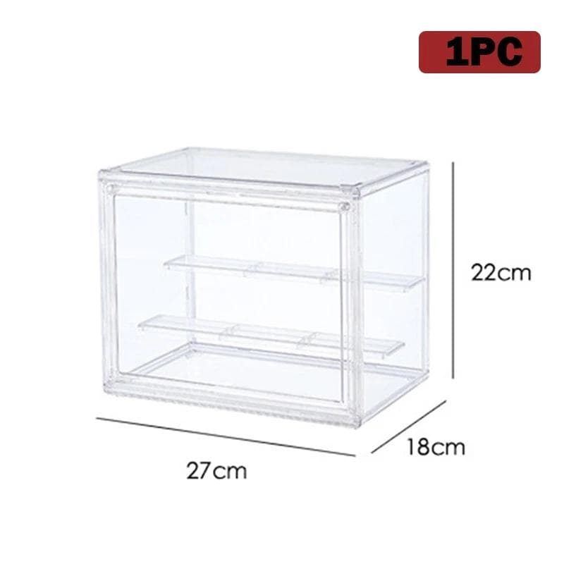 Large Capacity Storage Box Organizer for Figures Acrylic Box Clear Blind Box Showcase Makeup Organizer for Bag
