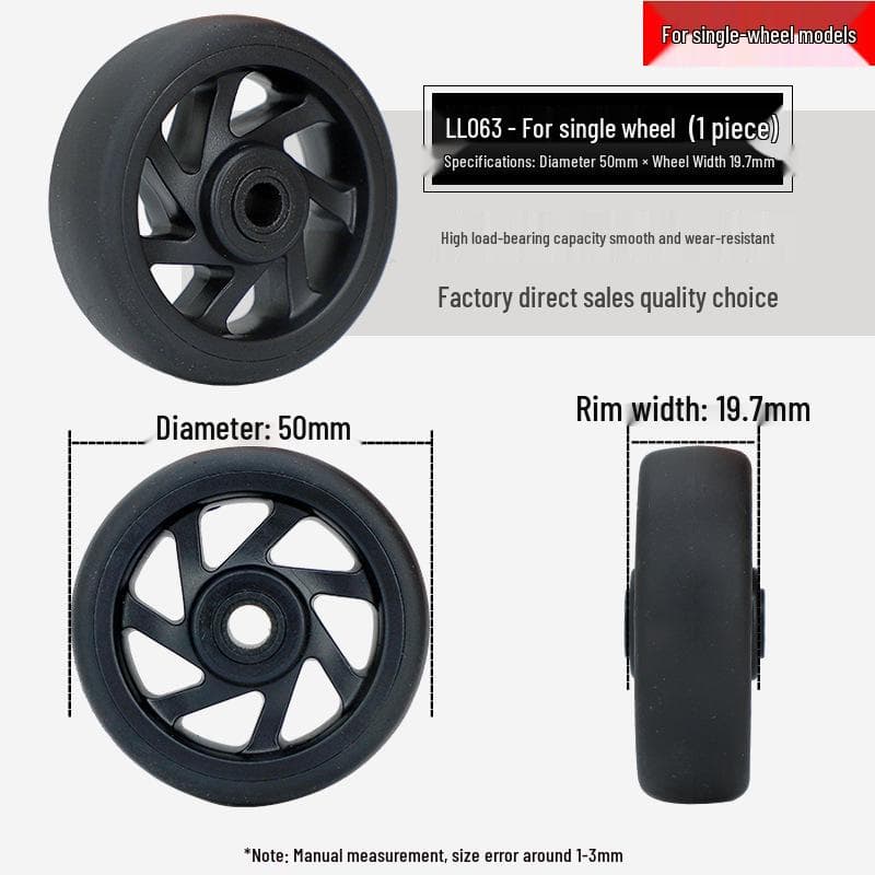 Universal Wheel Replacement for Luggage Suitcase: Leather Caster Rubber Roller Rim Repair Accessories