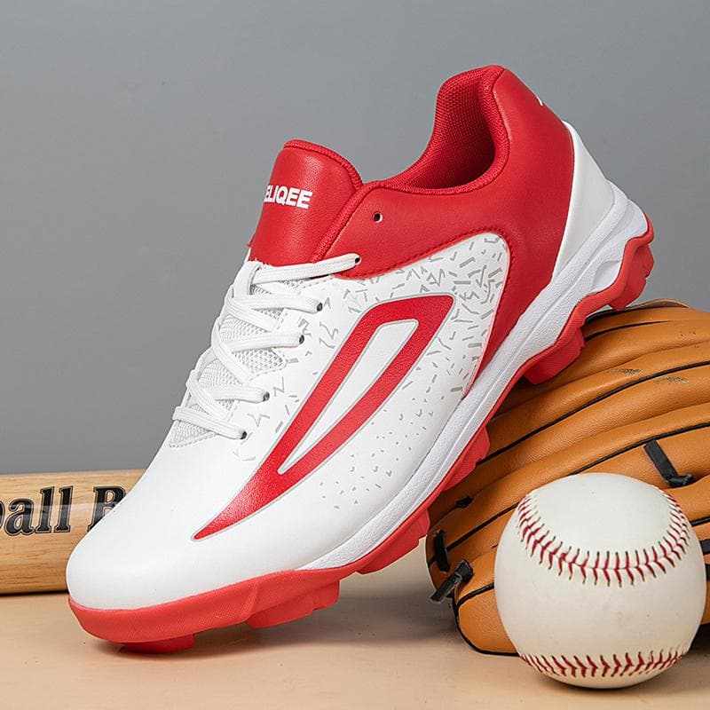 Baseball Shoes Children Men Sneakers New Leather Big Size Outdoor Anti-skid Breathable Training Spikes Softball Shoes 46