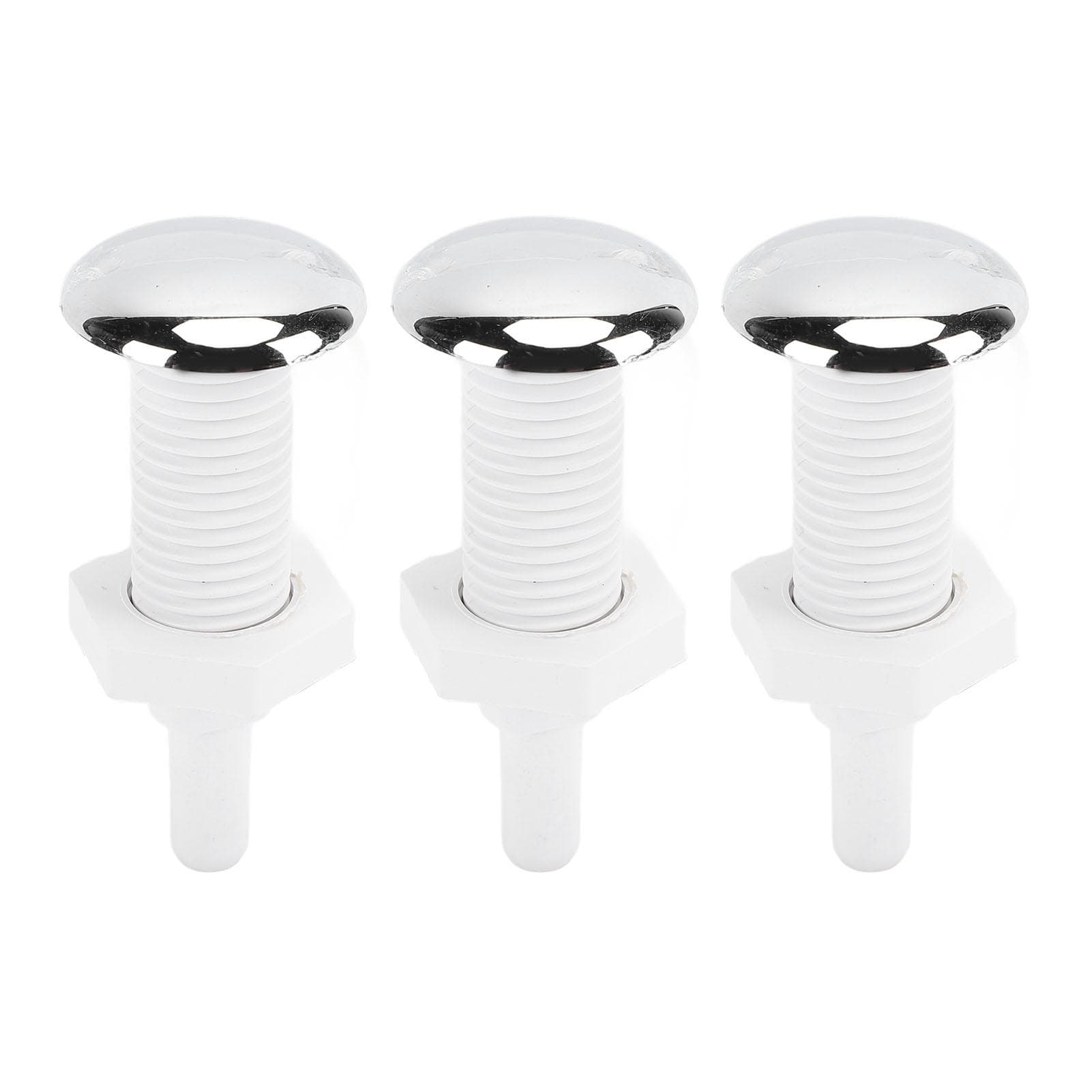 3PCS Bathtub Air Nozzle PVC 30mm Straight Spa Air Bubble Jet Nozzle Replacement for Hot Tubs