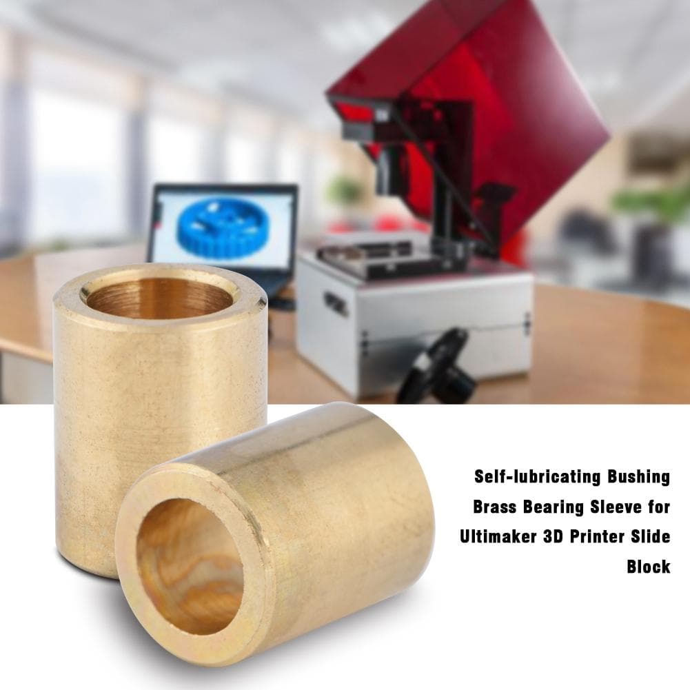 Self lubricating Bushing Brass Bearing Sleeve for Ultimaker 3D Printer Slide Block 8*12*15mm