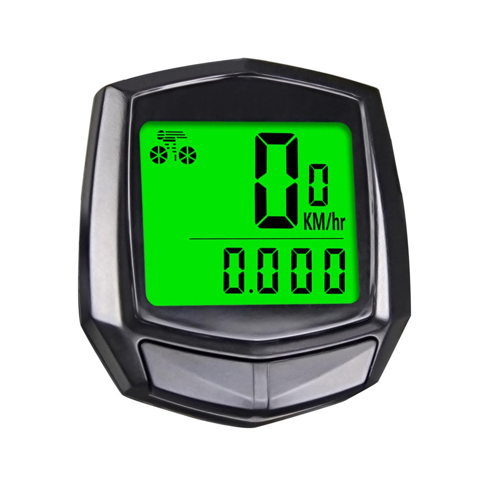 Bike Speedometer, Bicycle Speedometer Cycle Bike Odometer with LCD Display Accurate Speedometer black