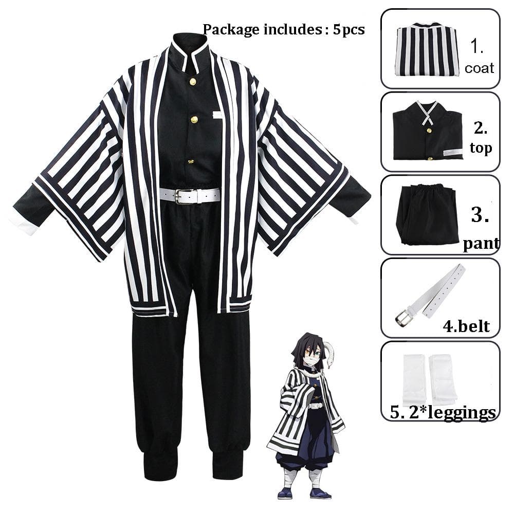 Unisex Demon Slayer Anime Cosplay Cartoon Kimetsu No Yaiba Kochou Shinobu Cosplay Costume For Adults men and women 3XL