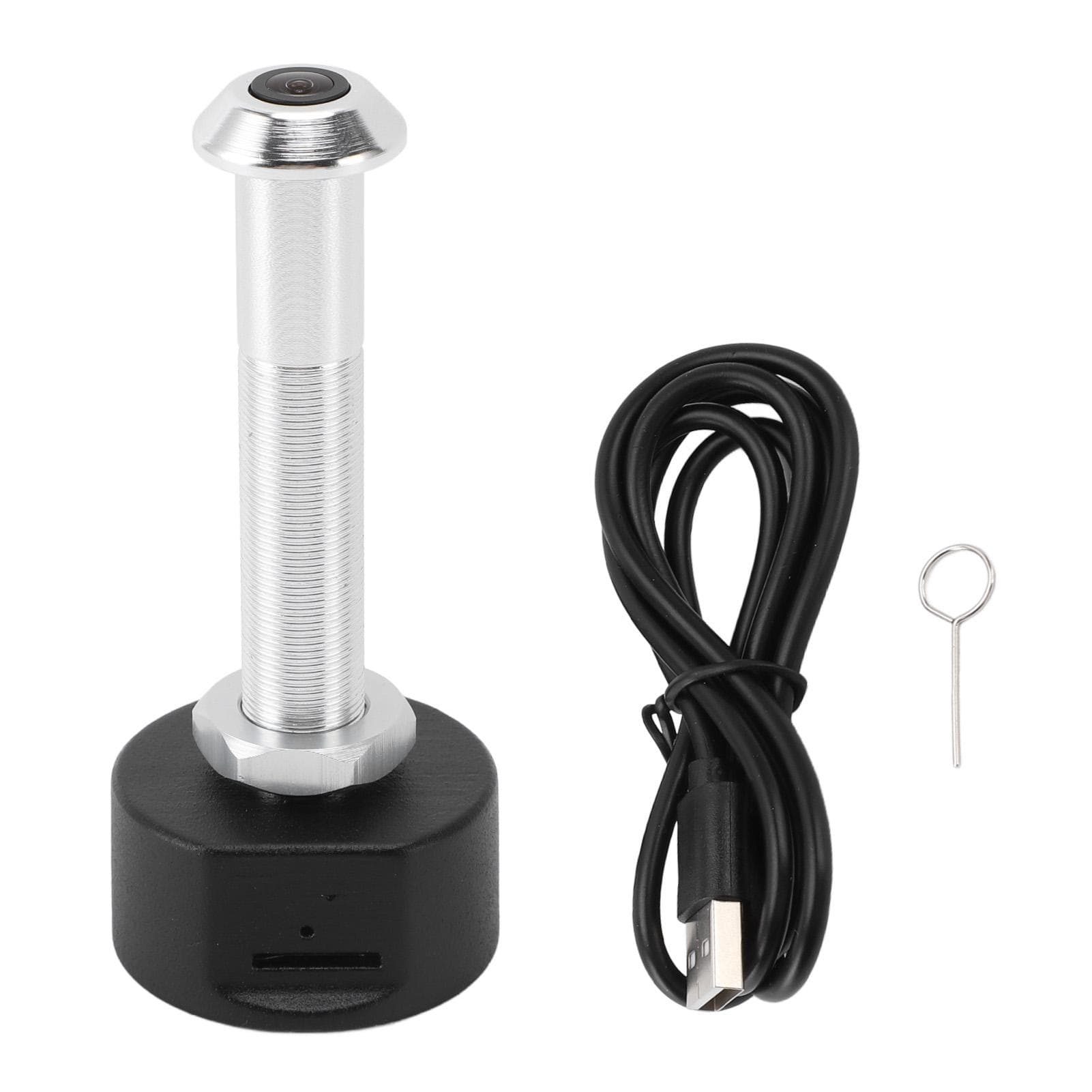 Wifi Peephole Camera 1080P HD Mobile Detection 170 degrees Wide Angle Lens Night Vision Door Viewer with silver