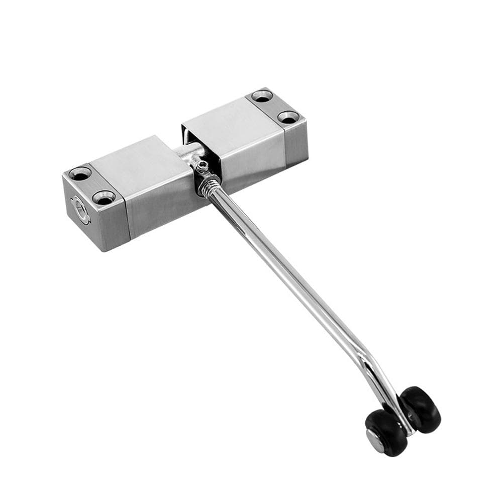 Stainless Steel Simple Door Closer Home Hotel Office Automatic Spring Door Closer Device Practical silver