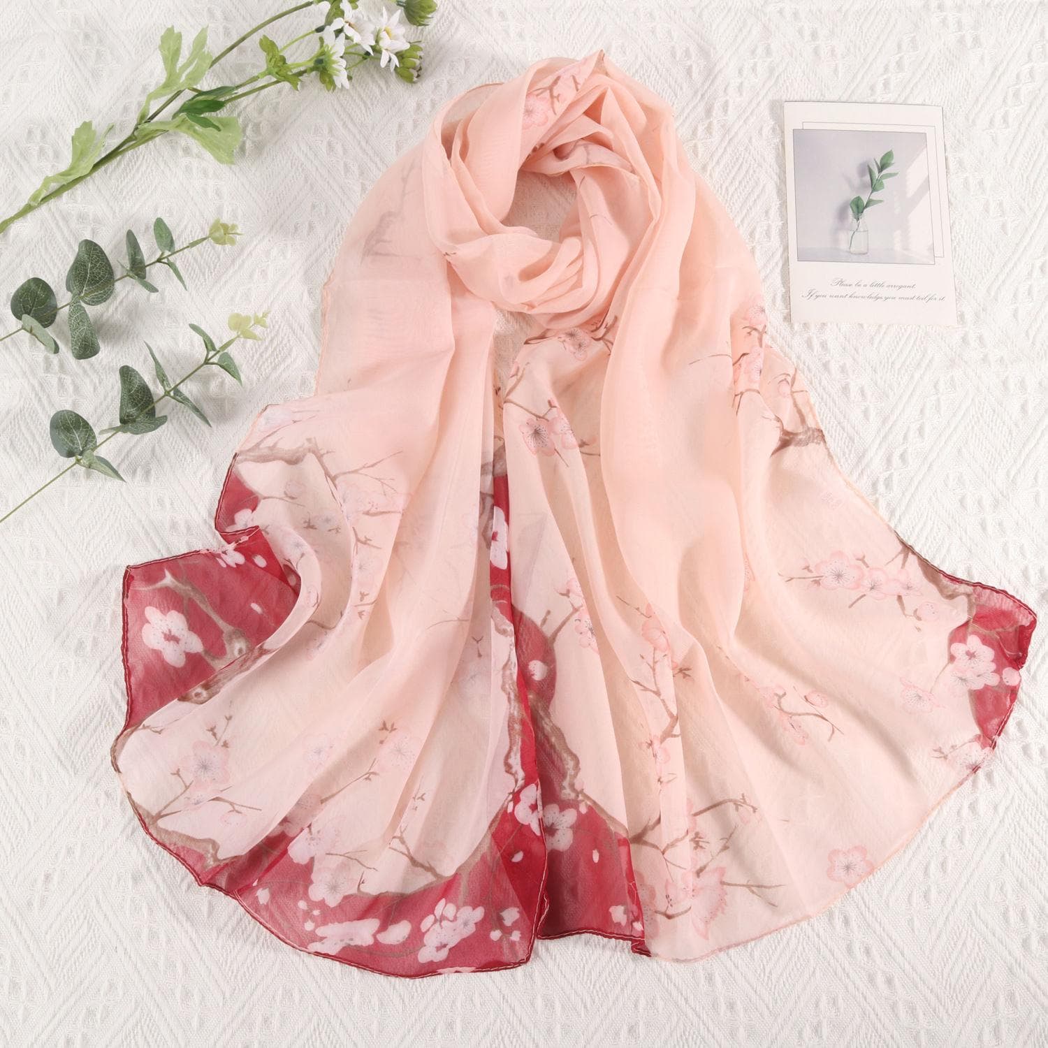 Printed Scarves for Women, Thin Chiffon Scarves, Spring and Summer Shawls, Long Scarves, Mother's Day Gifts 150-45cm
