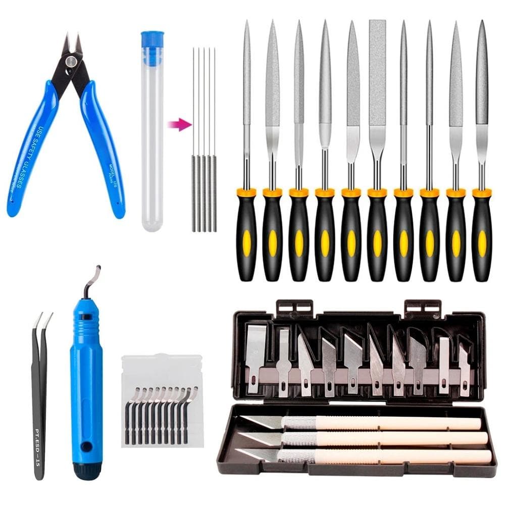 3D Printer Tool Kit Deburring Tool Nozzle Cleaning Needles Engraving Knife Carving Tool DIY 3D multicolour