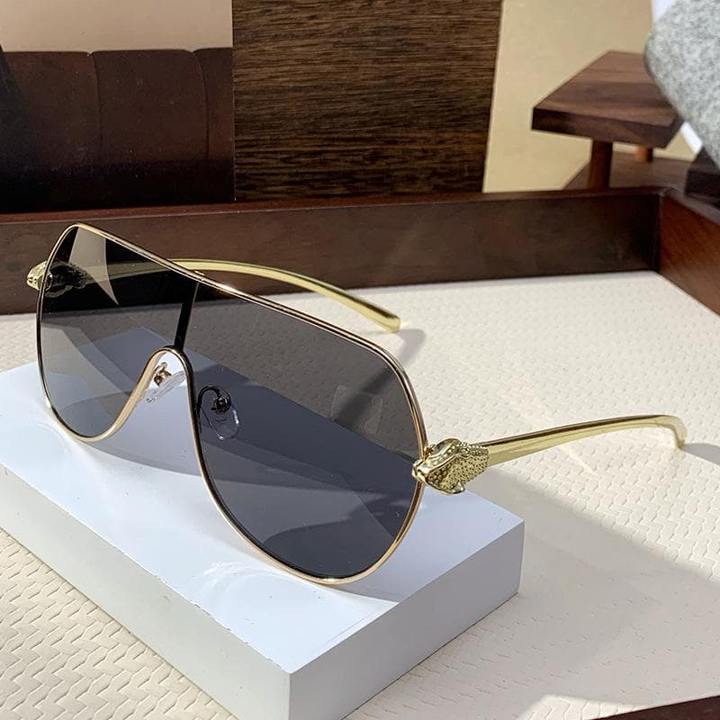 Luxury Vintage Sunglasses for Men Oversized Steampunk Shades Fashion Brand Outdoor Summer Travel Glasses