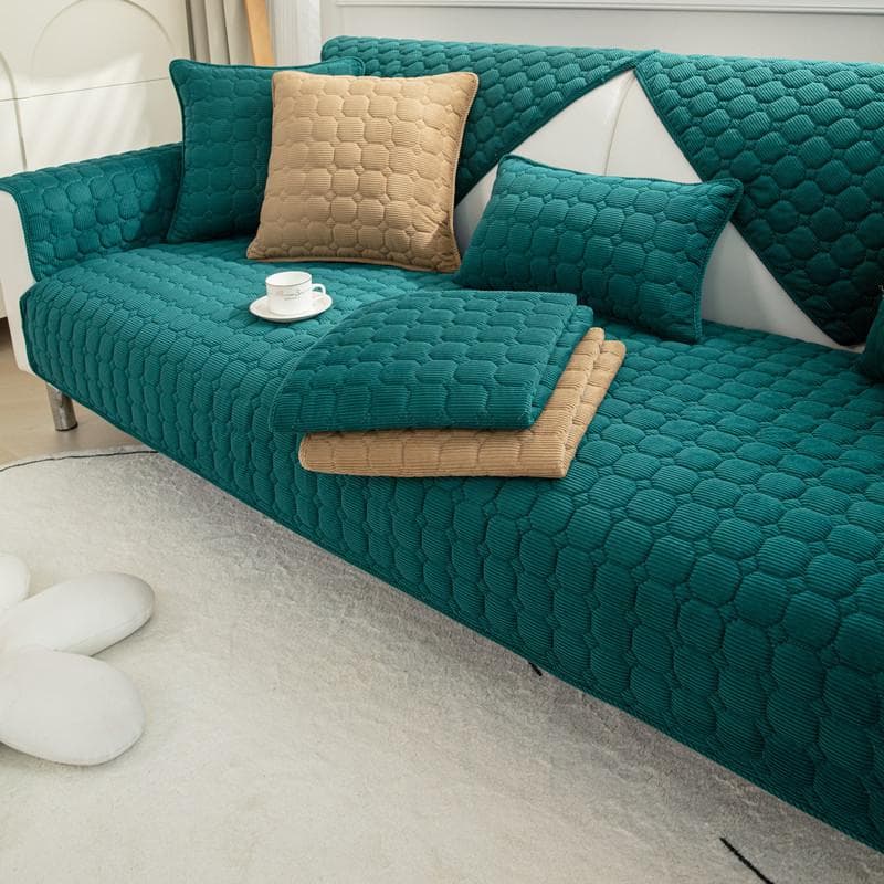 Thicke Sofa Cover Non-slip Couch Cover Cushion Slipcover for Living Room Universal for All Seasons Corduroy Home Protector Cover 70x70cm 1pcs