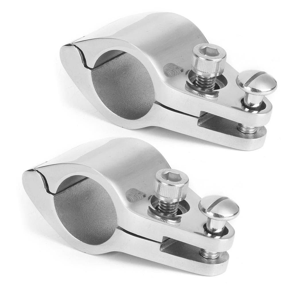 2Pcs Bimini Top Jaw Slide Clamp Steel Boat Hardware Fitting for Inflatable Commercial Yachts22MM 22mm