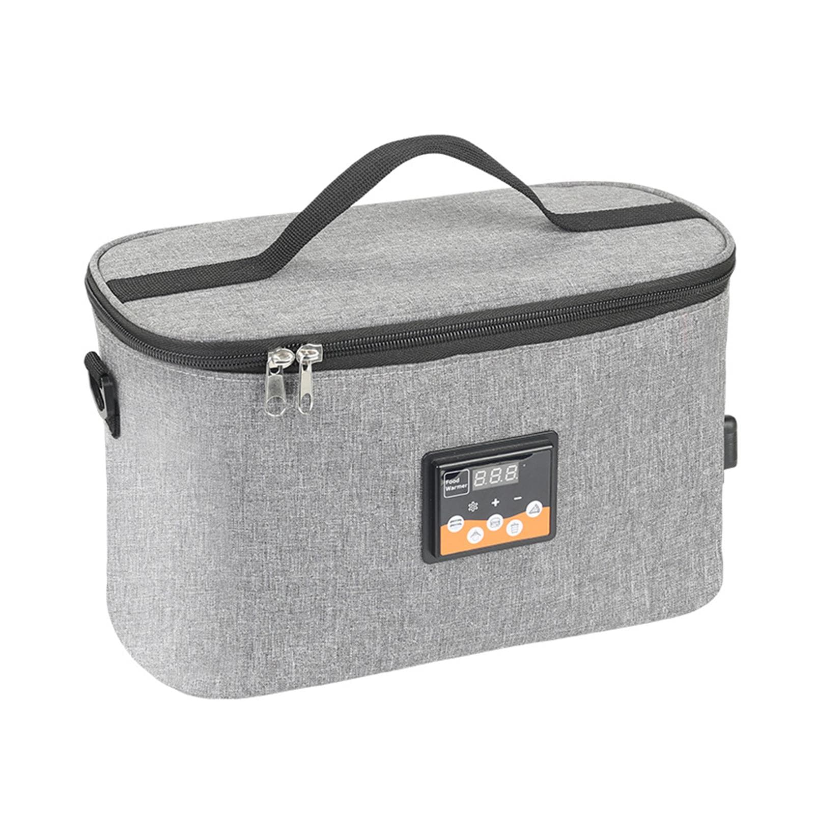 Portable Oven 12V Car Food Warmer Personal Mini Oven with Digital Display Temperature Preset 8L grey