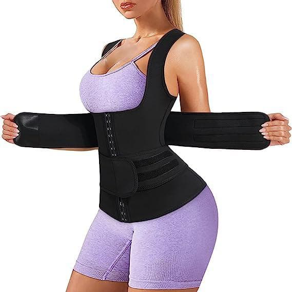 Cross-border European and American women's belly vest with buckles and adjustable belt to lift S(for 2-4kg)