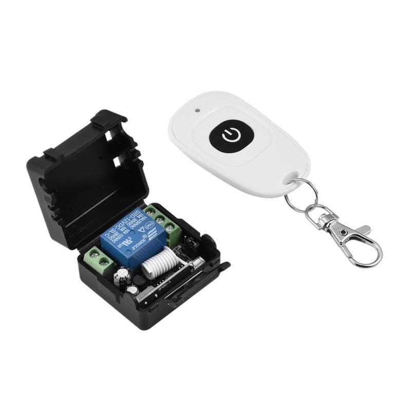 433MHz DC 12V 1CH Channel Relay Module RF Wireless Switch Relay Module + Remote Control Transmitter DIY Kit for Garage Gate Home Appliance