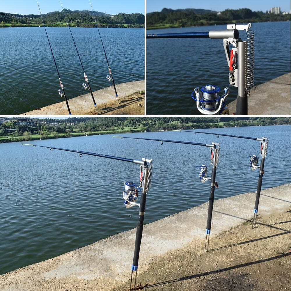 2.1m / 2.4m / 2.7m / 3.0m Automatic Fishing Rod Adjustable Telescopic Rod Pole Device Sea River