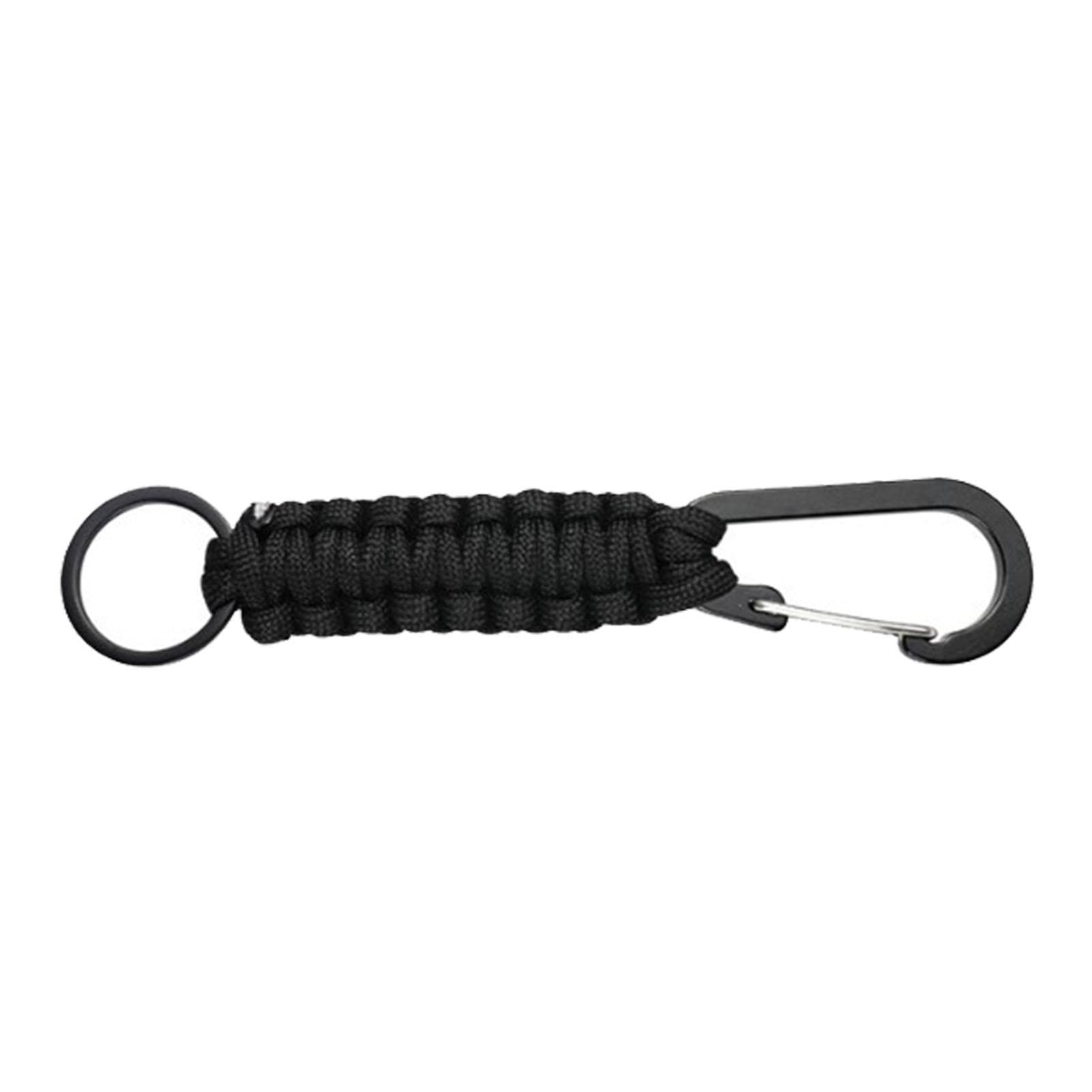 Outdoor Mountaineering Buckle Hand Woven Sports Carabiner Umbrella Rope Car Key Chain