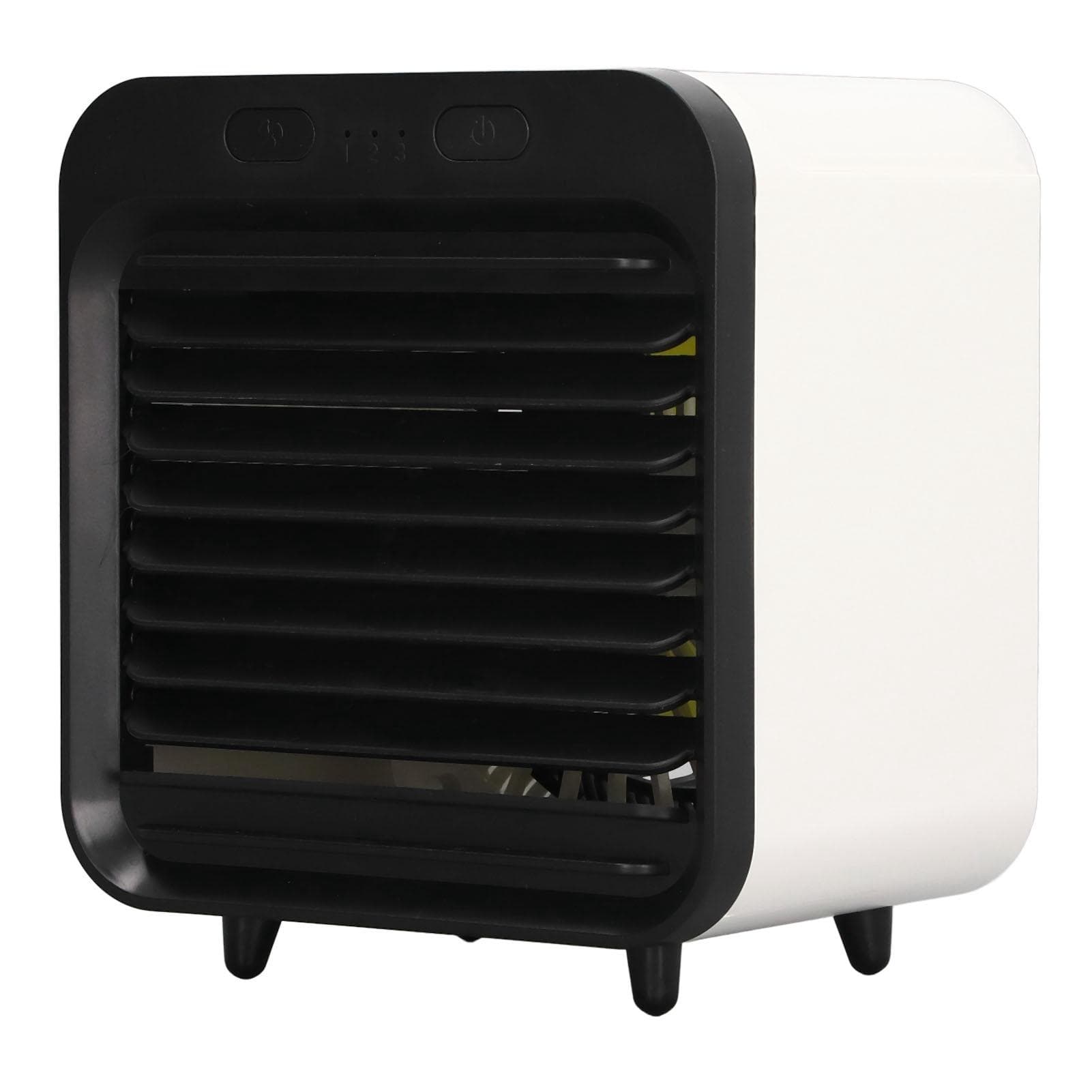 Portable Air Conditioner 200ML Large Capacity 3 Levels Adjustable Humidification Function USB black white