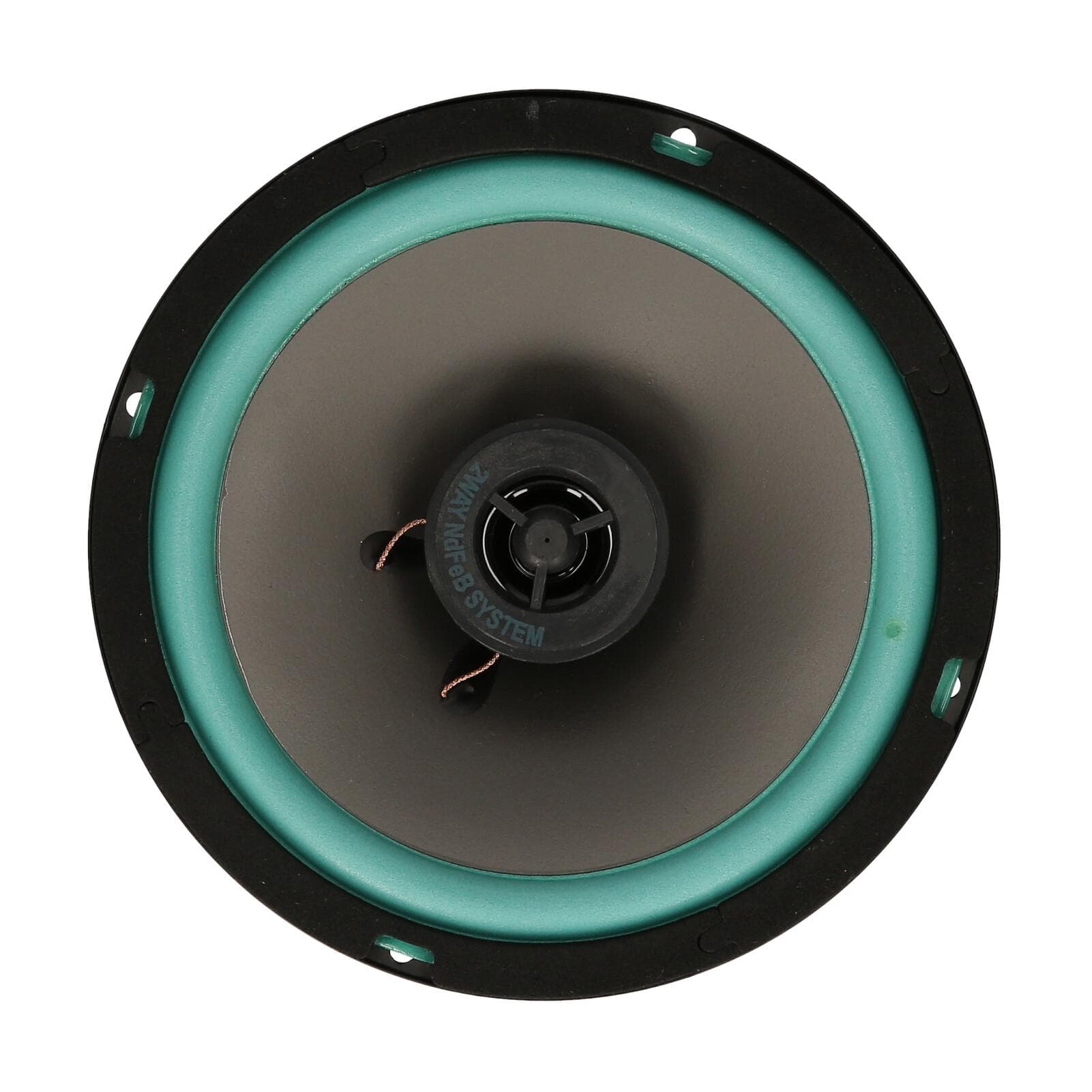 1Pcs 6.5 Inch 100W Car HiFi Coaxial Speaker Vehicle Door Auto Audio Music Stereo Full Range green