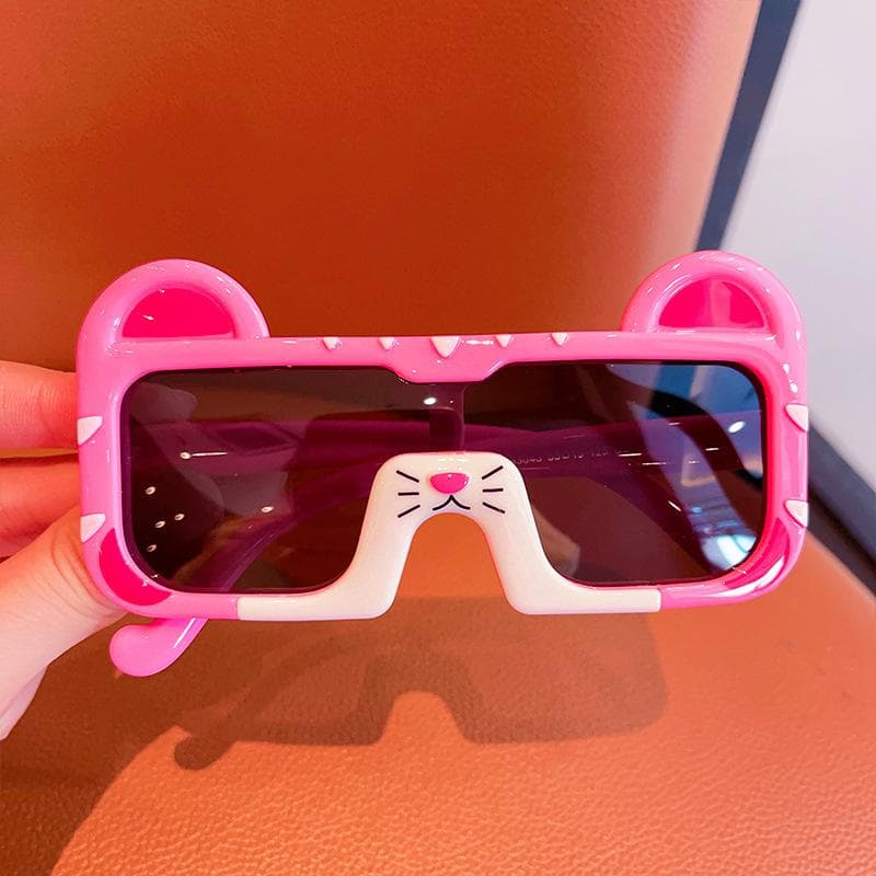 Cartoon Children'S Lucky Cat Glasses Boys' Sunglasses Girls Cartoon Mixed Soft Frame Shades