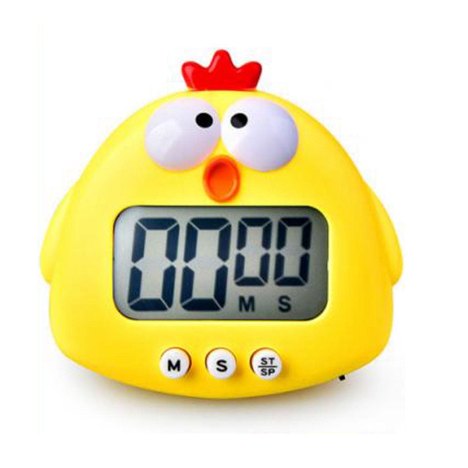 Timer Alarm Clock Precise Timekeeping Digital Kitchen Timer Cooking Timers for Household Students yellow