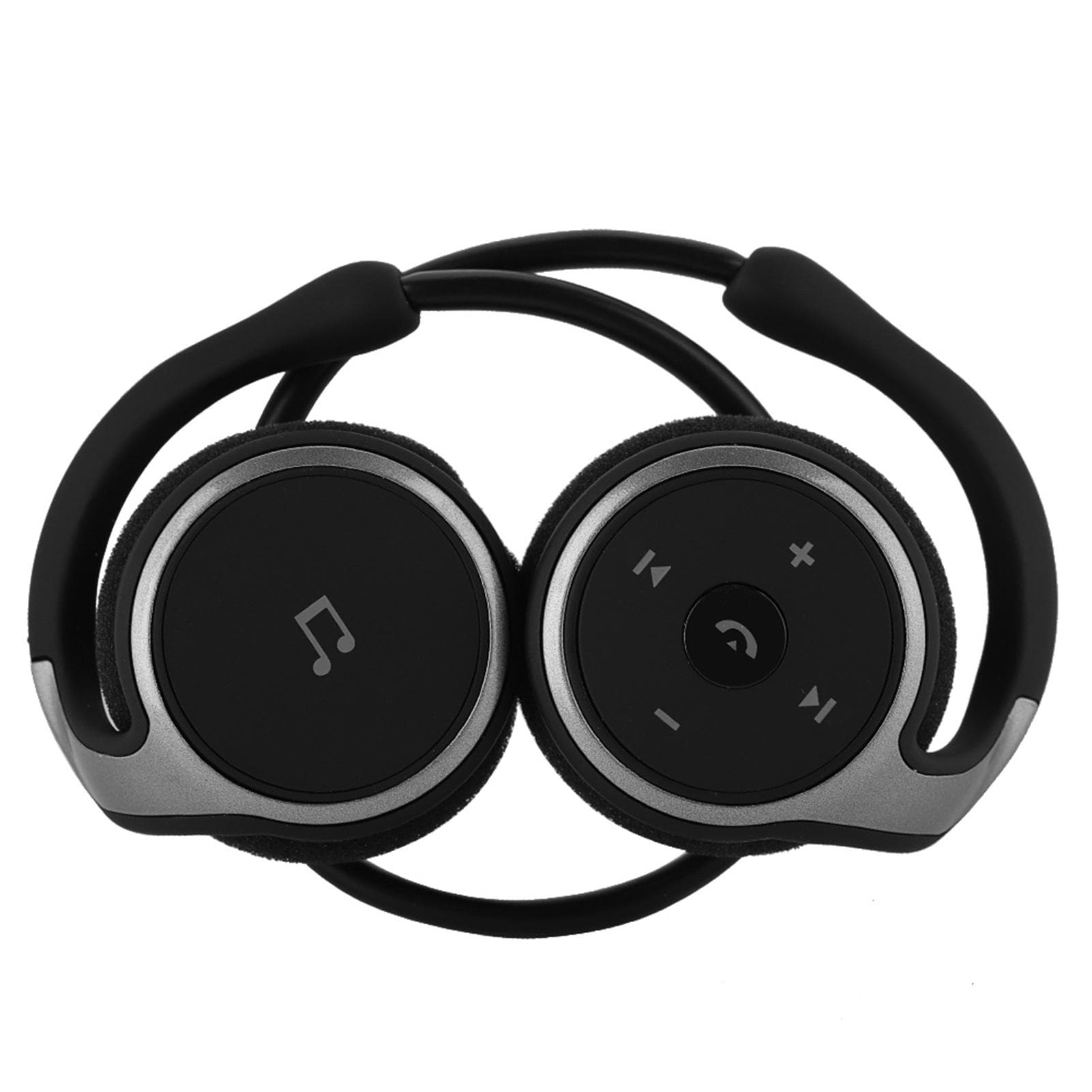 Portable Neckband Bluetooth5.0 Headphones Sports Wireless Headset With Microphone Black black
