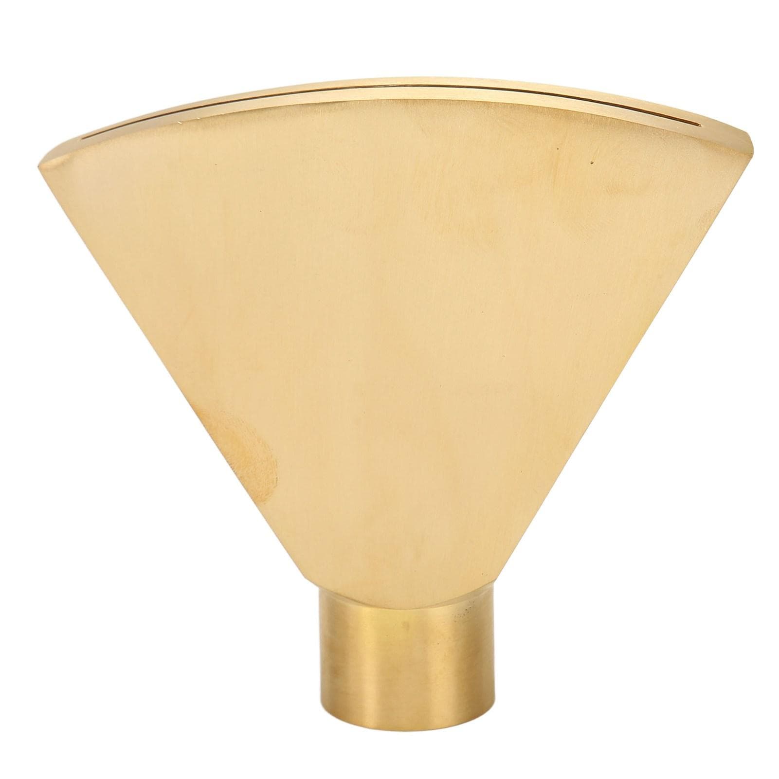 Fan Shaped Fountain Nozzle G1 Inch Brass Flat Head Spray Nozzle Fountain Sprinkler Head for Garden