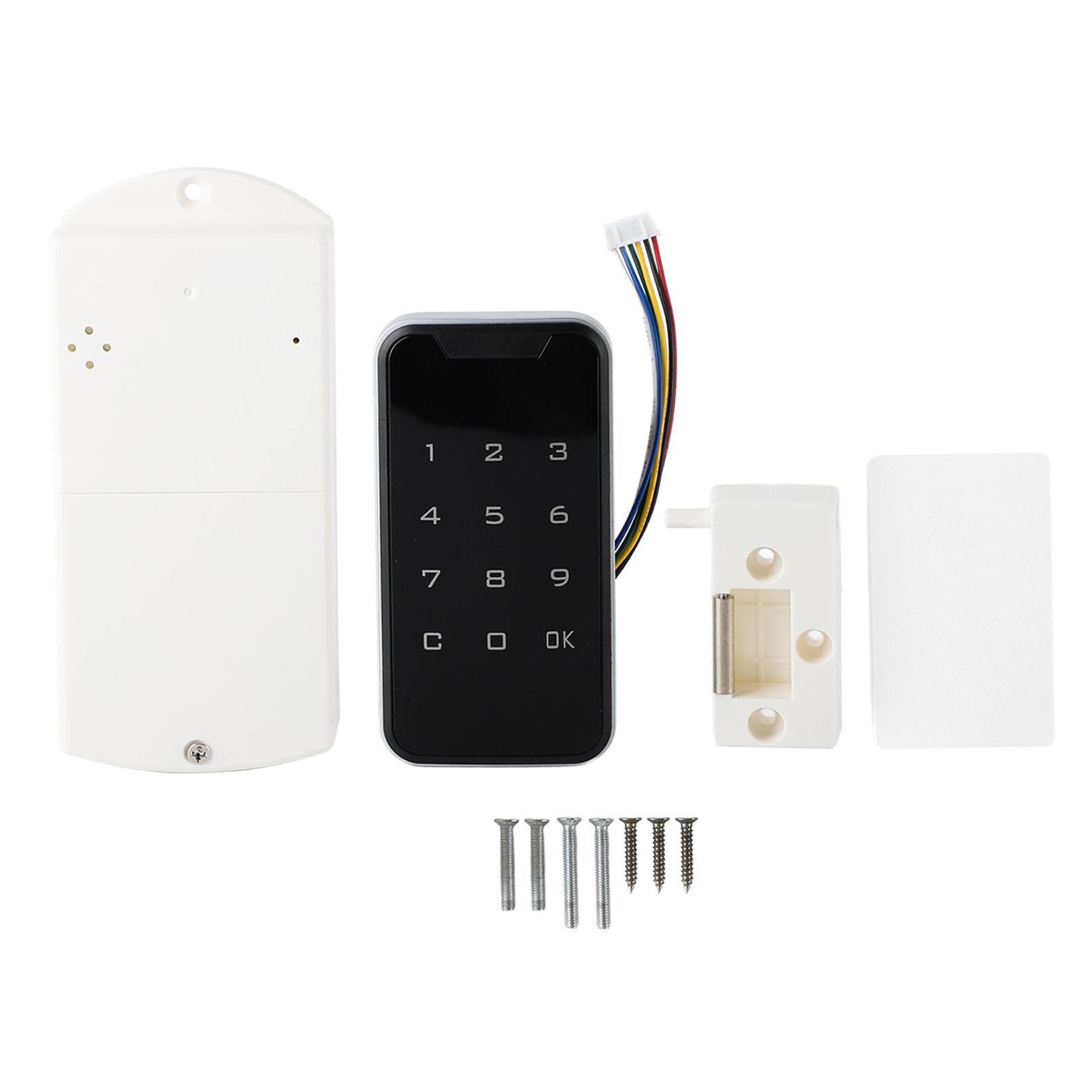 Electronic Cabinet Lock ABS Smart Digital Touch Keypad Coded Password Lock with Induction Card for