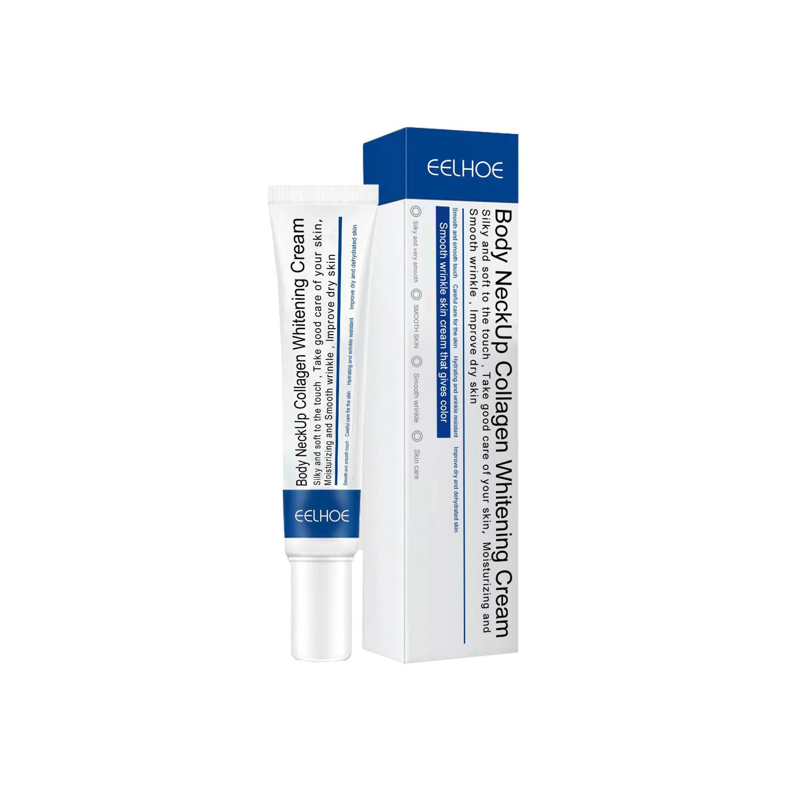 Face Lift Firming Whitening Smoothing Care Lotion Hydrolyzed Collagen Neck Cream Moisturizing Neck Rejuvenation Cream 1PCS