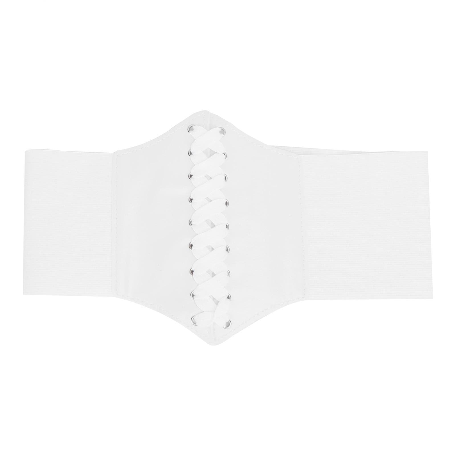Corset Belt Fashion AllMatch Flexible Waist Fit Faux Leather Corset for Clothing Decoration