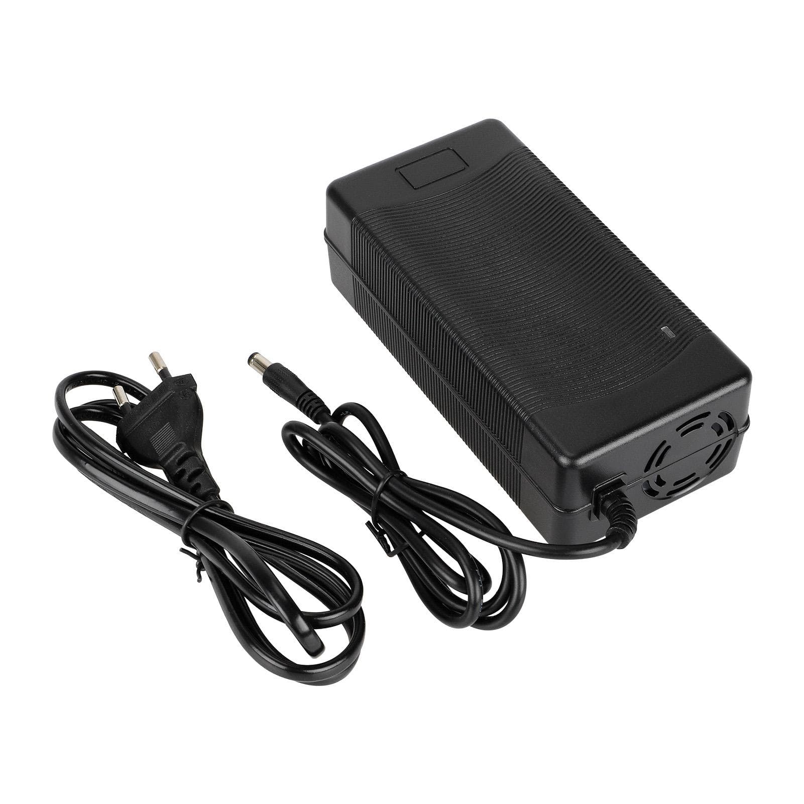 Electric Scooter Charger 54.6V 2A Power Adapter for Electric Scooter Electric Bikes black