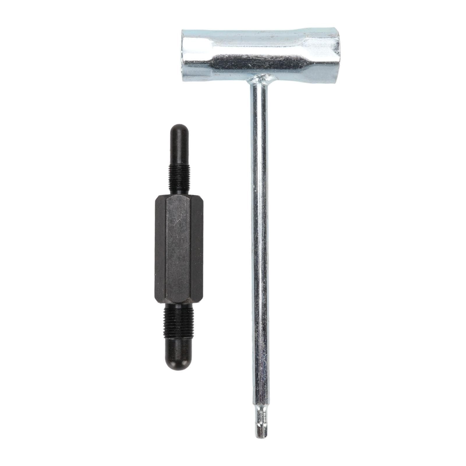 Chainsaw Wrench Steel Chainsaw Spanner with Piston Stop Tool Flywheel Clutch Disassembly Tool for