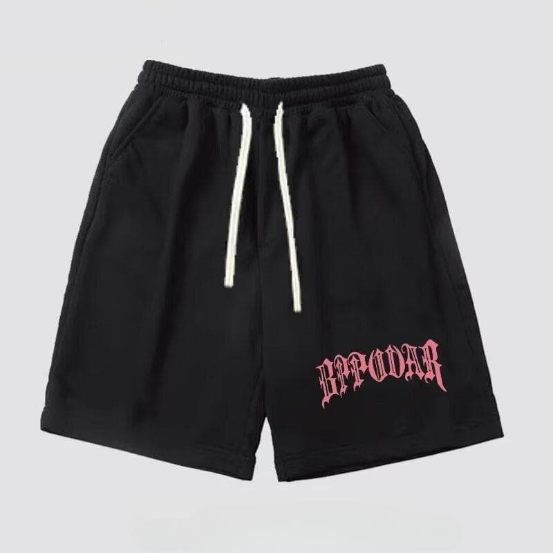 Casual Sports Shorts Boys Summer Loose Jogging Pants Drawstring Five-point Pants One size