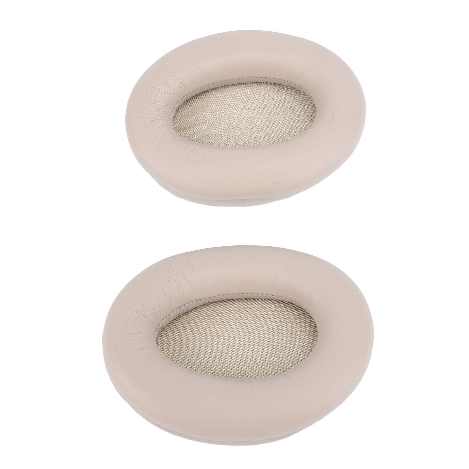 2 Pcs Ear Pads for WH1000XM3 Protein Leather Memory Foam Headset Replacement Ear Cushions Grey gray