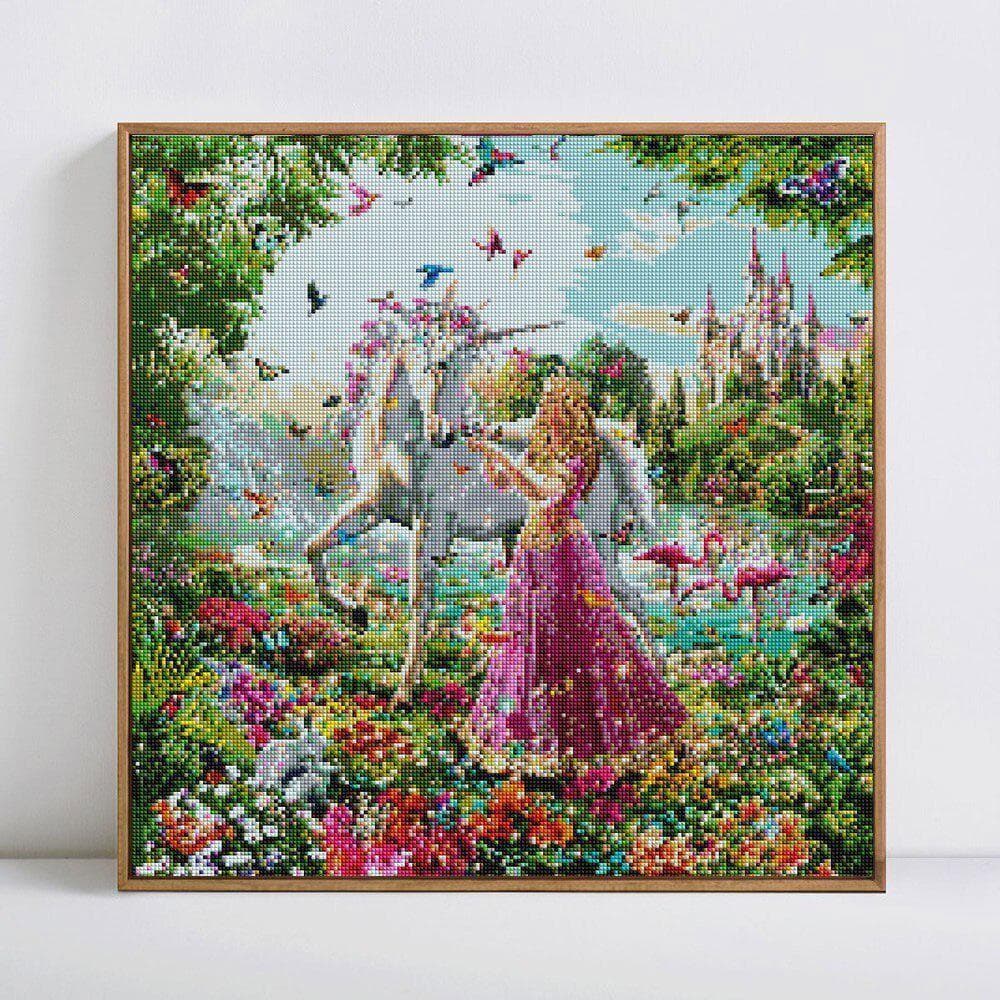 5d Diamond Embroidery Girl Diamond Painting Horse Crystal Beadwork Diy Rhinestone 30x30CM