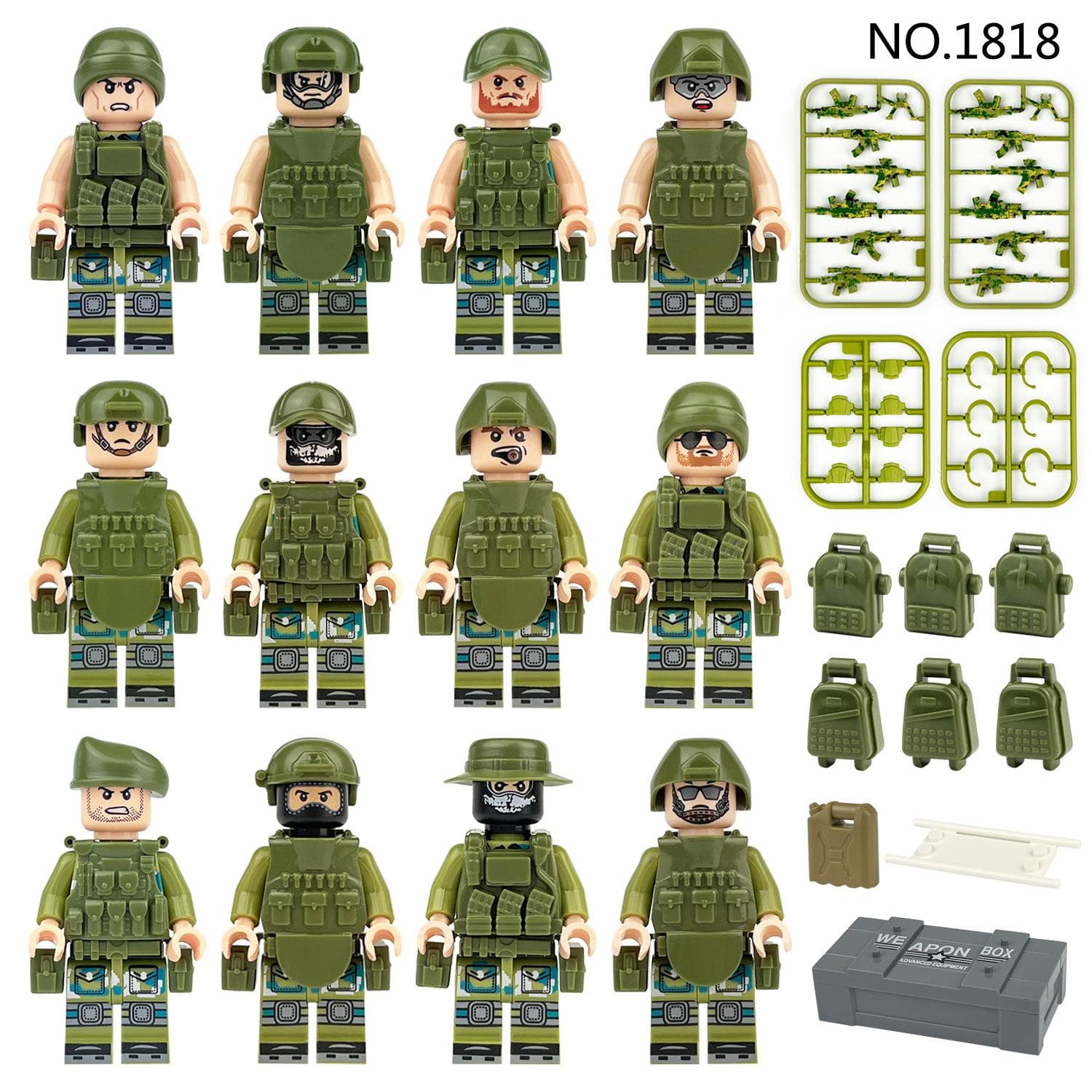 1818 Spike Field Team Children's Building Blocks
