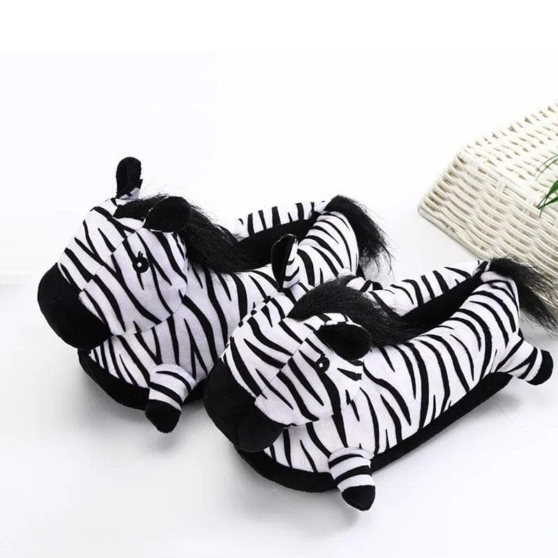Cute Panda crocodile Anti-slip Shoes shark Unisex Winter Warm Indoor Cute Cartoon Plush Unicorn Bear Cat Cow Duck Rabbit Cosplay Slippers 35-43