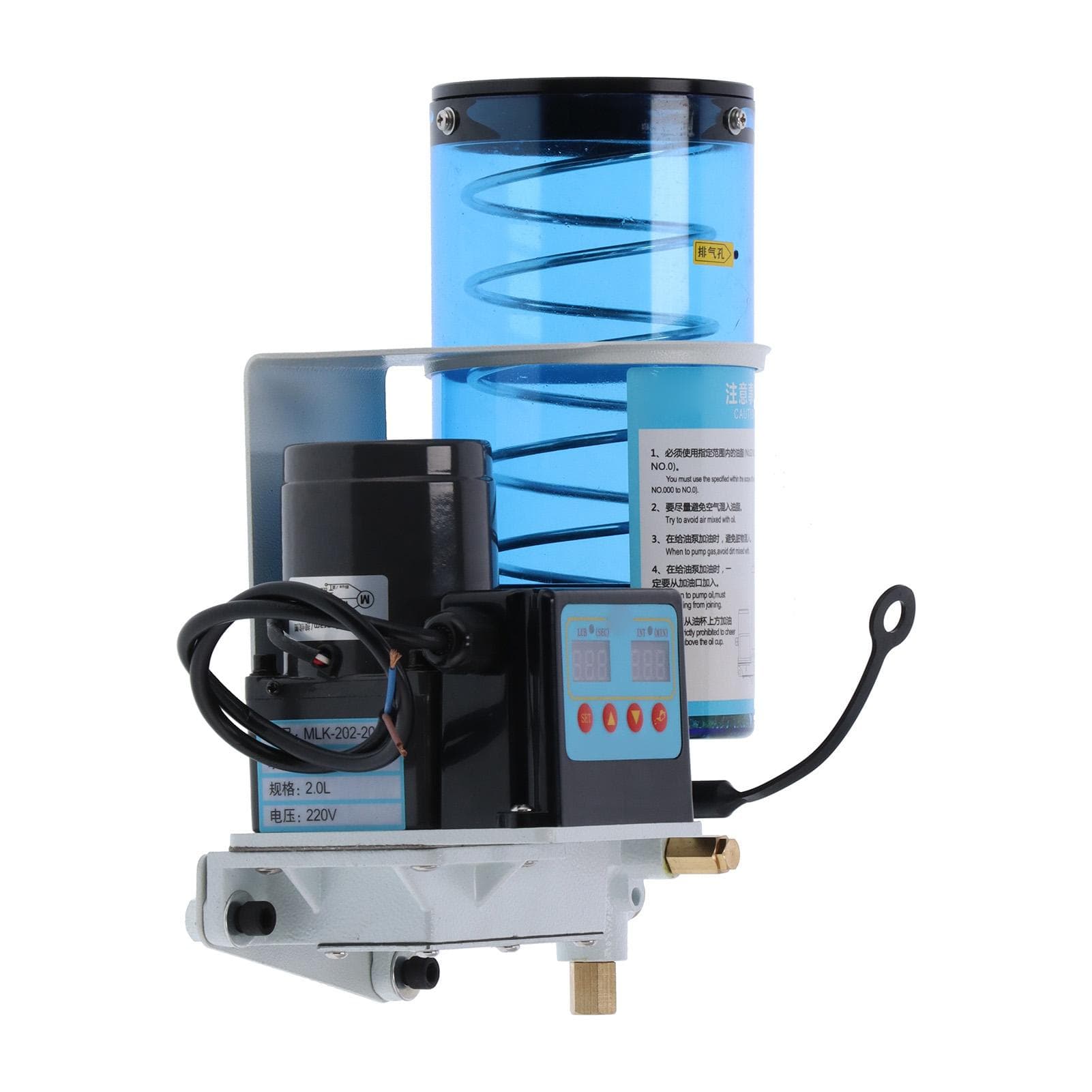Electric Oil Pump Automatic Fuel Grease Mechanical Lubrication Device 2L Capacity AC 220V
