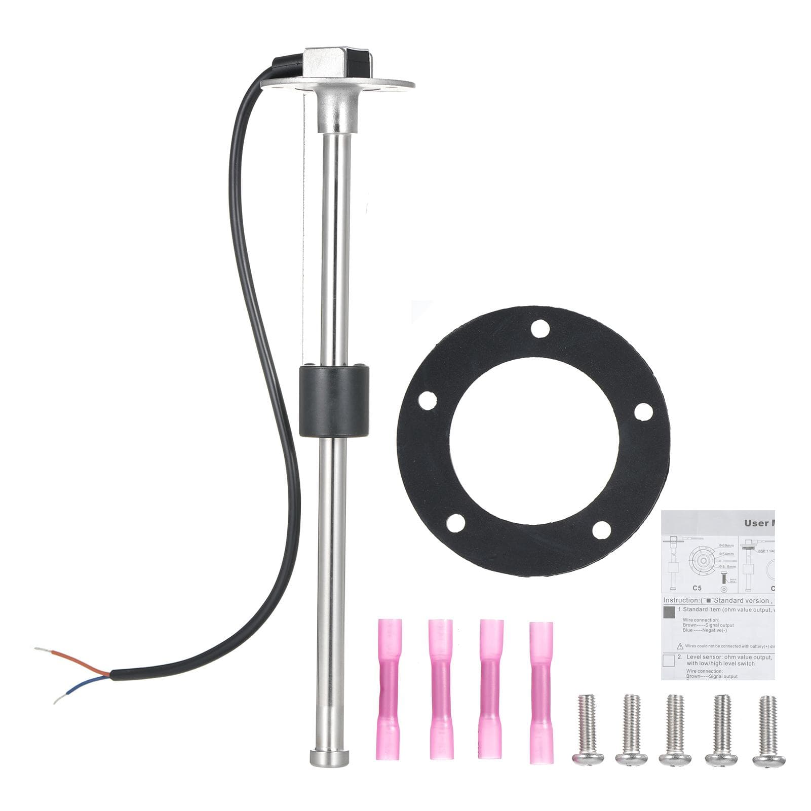 Marine Fuel Sending Unit Boat Fuel Tank Sender,Fuel Water Level Sensor Stainless Steel Fuel Sender 150mm multicolour