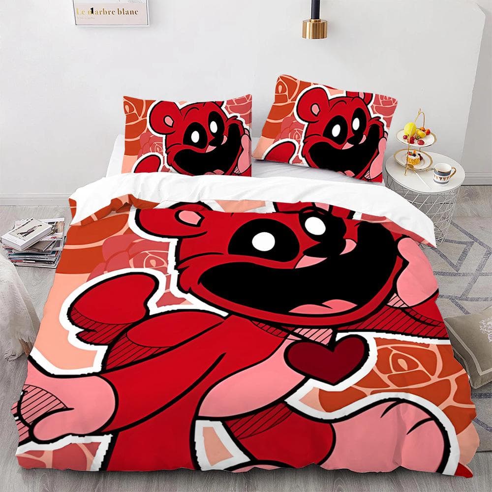 Anime Cartoon S-Smiling Critters Horror Game CATNAP DOGDAY Duvet Cover Sets Printed Bedding Set Double Queen King Size 2/3pcs AU Single140x210cm