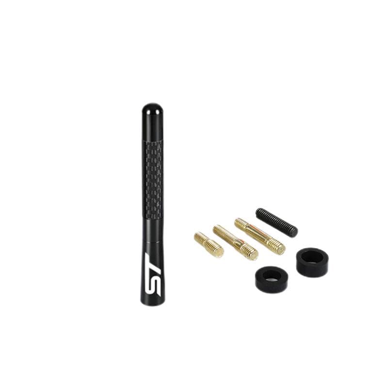 Metal Universal 12cm Carbon Fiber Car Radio Antenna For ST stline Focus 2 3 MK2 MK3 MK1 Fusion Everest Escape Explorer black