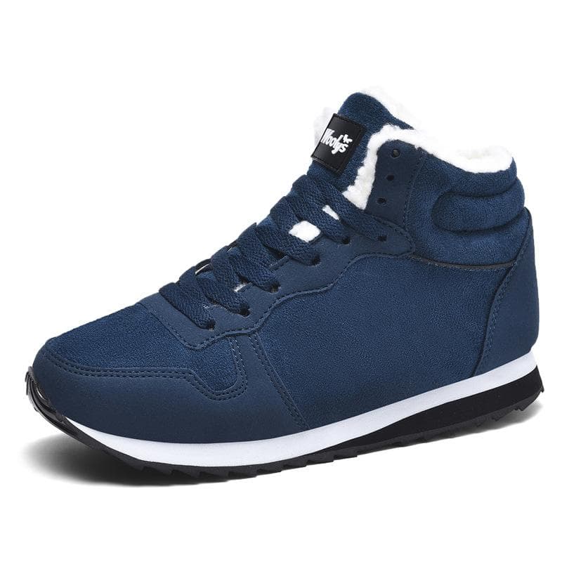 Snow Boots Men Casual Men's Boots Male Winter Shoes for Men Outdoor Men Shoe Hiking Shoes Man Military Men's Work Shoes Footwear 42 blue